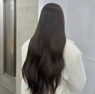 カラー 縮毛矯正/くすみカラ ーayukaのヘアスタイル