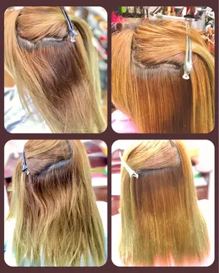 ロング カラー損傷毛縮毛矯正 ツイストスパ佐藤昭利のヘアスタイル