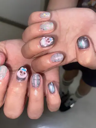 メンズ ネイル ✨akari✨ 韓国、メンズネイルのネイルデザイン