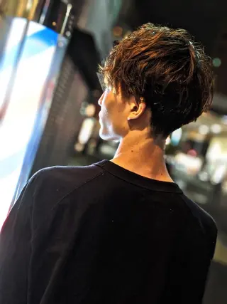 ショート パーマ 田知本 遼のヘアスタイル