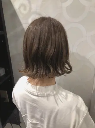 ミディアム カラー 韓国ヘア ♡tomimaのヘアスタイル