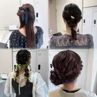 ロング ブリーチなしWカラー 暖色カラー/mayuのヘアスタイル