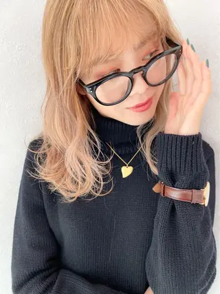 セミロング カラー ヘアセット/髪質改善 🌿 長 若奈のヘアスタイル