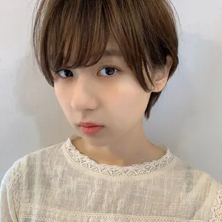 ショート 縮毛矯正/ショート/ レイヤー/畑中正敏のヘアスタイル