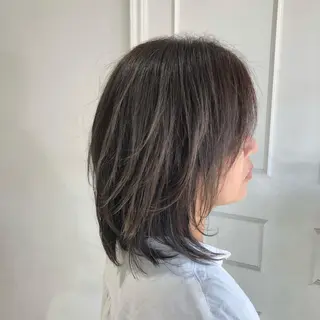 ミディアム カラー 三宅 涼馬のヘアスタイル