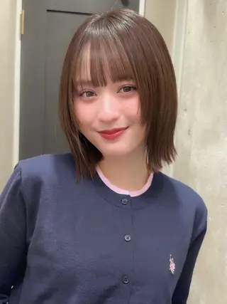 ショート カラー 松本優香/ボブ/ダ ブルカラー/髪質改善のヘアスタイル