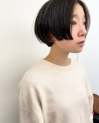 ショート カラー パーマ Lann    HAIR•MAKE所属・渡邉 琢也のヘアスタイル