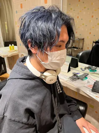 ミディアム カラー メンズ AVANCE.難波 店長 松元のヘアスタイル