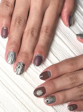 ショート ネイル 🦋Kiyomi. 🦋のネイルデザイン