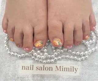 カラー ネイル nailsalon Mimilyのネイルデザイン
