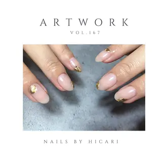 ショート カラー ネイル マツエク・マツパ illum hicariのネイルデザイン