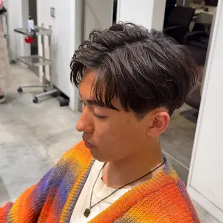 メンズ ハイトーン/ダブル カラー/あやかのヘアスタイル