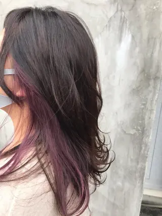 セミロング カラー フラクタルデザイン諫早店所属・山口 紗弥のヘアスタイル