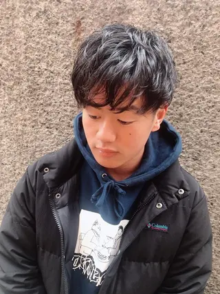 ショート カラー パーマ ヘアアレンジ メンズ CHIC share salon所属・ちこ .のヘアスタイル