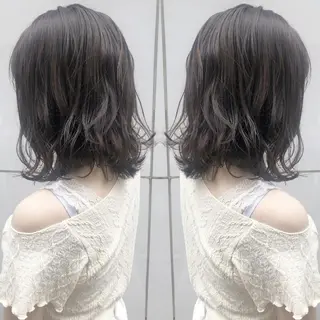 ミディアム カラー ヘアアレンジ 竹内啓太 ボブのヘアスタイル