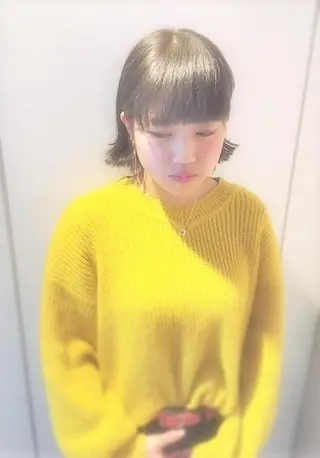 ショート カラー パピヨンロゼ メイ 髪質改善/酸性のヘアスタイル