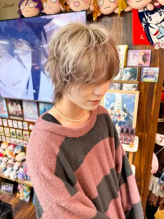 ショート カラー パーマ 美容室sai KAITOのヘアスタイル