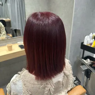 ミディアム カラー 齋藤 艶珠のヘアスタイル