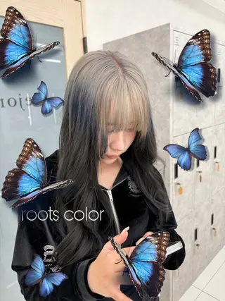 ロング カラー hollo原宿所属・パーマ/ハイトーン 🎀Rumiのヘアスタイル