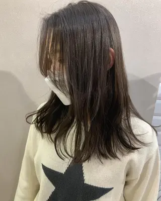 ロング カラー hub hair レイヤー/透明感のヘアスタイル