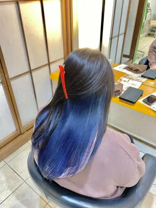 セミロング カラー 山田勇真 ボブ/縮毛矯正/金山のヘアスタイル