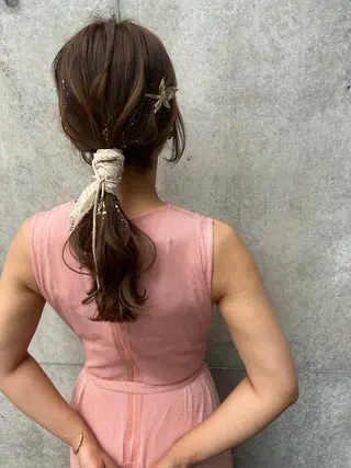 ロング ヘアアレンジ SHANTi 飯塚 ヘアセット/髪質改善のヘアスタイル