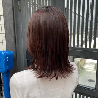 ミディアム カラー 縮毛矯正/髪質改善/ 石橋代智のヘアスタイル