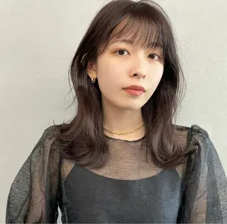 ミディアム カラー パーマ ヘアアレンジ メンズ キッズ ネイル マツエク・マツパ #tag 稗田綾加のヘアスタイル