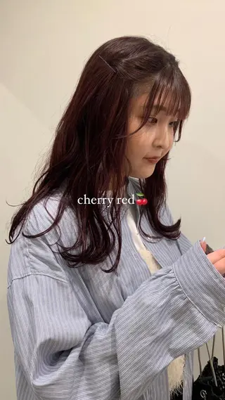 セミロング カラー メンズ 落合希 Olivebeigeのヘアスタイル