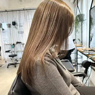 セミロング カラー 縮毛矯正/カラー ✨️Mariamuのヘアスタイル