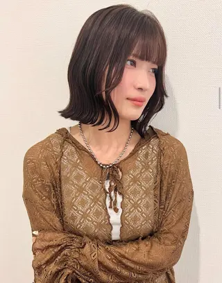 ショート 加納千華 /ボブ/ぱつっとボブのヘアスタイル
