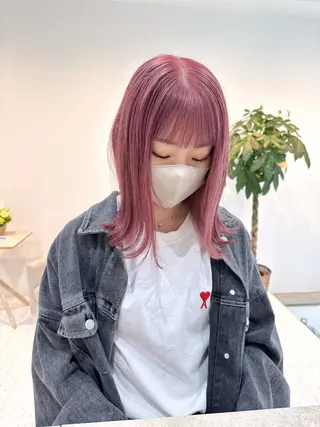 ミディアム カラー マンツーマン施術🦋 ayajuのヘアスタイル