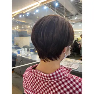 ショート ボブ/ぱつっとボブ/ 谷口 海星のヘアスタイル