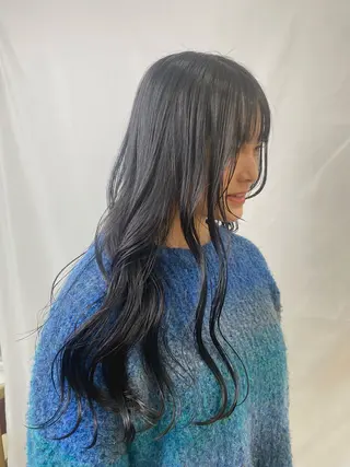 ロング カラー 鹿児島 聖来のヘアスタイル