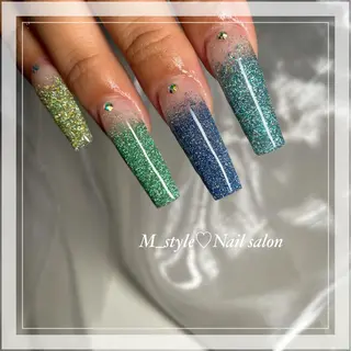 ロング ネイル 下妻市ﾈｲﾙｻﾛﾝ M_styleのネイルデザイン