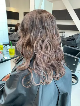 ミディアム カラー momo所属・メンズヘアメイク 🩵Mayuki🩵のヘアスタイル