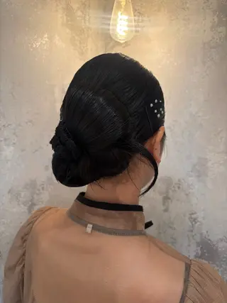 セミロング 推し活カラー/暖色 /ブリーチなし/横浜のヘアスタイル