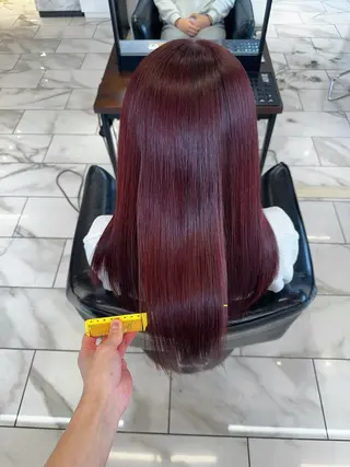 ロング カラー むっち〜/ケアカラー /似合わせcutのヘアスタイル