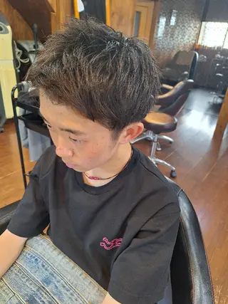 ショート メンズ キッズ 飯田 仁美のヘアスタイル