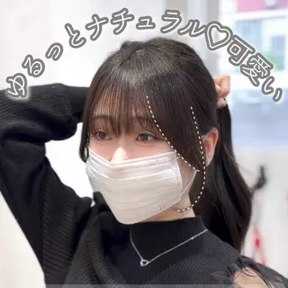 ロング カラー suzuka/透明感 カラー 美髪縮毛矯正のヘアスタイル