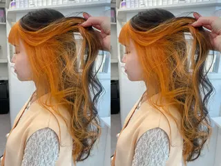 カラー PELE所属・盛れる💖ミルクティ ー💍🎀yuiのヘアスタイル