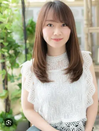 セミロング 福島 諒のヘアスタイル