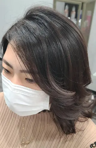 ミディアム カラー 井澗 修二のヘアスタイル