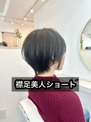 ショート カラー パーマ ⭐️小顔ショート⭐️ 大鷲拓海のヘアスタイル