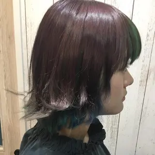 ミディアム カラー embrace エンブレイスのヘアスタイル