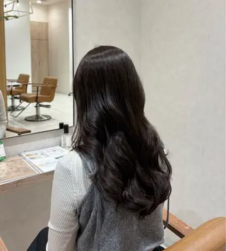 セミロング カラー 透明感カラー/ 似合わせカットｍｏｅのヘアスタイル