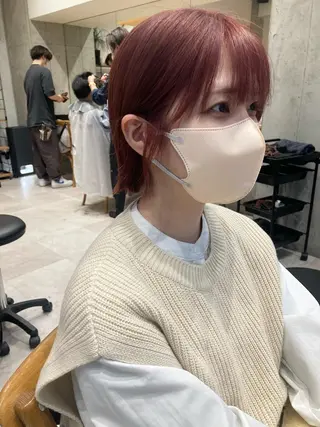 ショート ✨色持ちの良い艶 カラー✨蟹江真世のヘアスタイル
