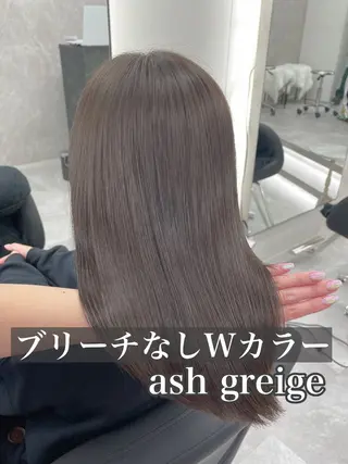 ミディアム カラー 心斎橋/ブリーチなし 髪質改善/レイヤーのヘアスタイル