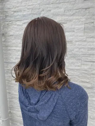 ミディアム カラー 美容室 ソンリエのヘアスタイル