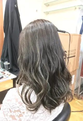 セミロング カラー 韓国レイヤーカット★ 小林大樹のヘアスタイル